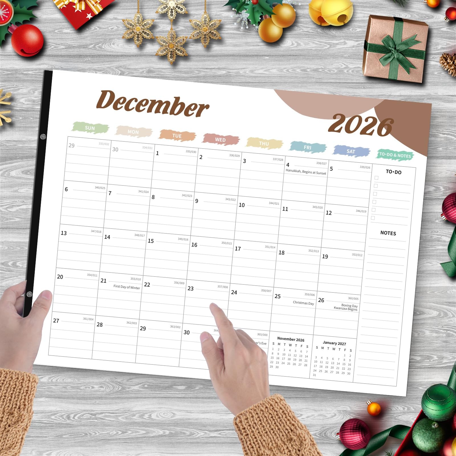 Desk Calendar 2026, Large 22×17, 18 Months Top Calendar,…