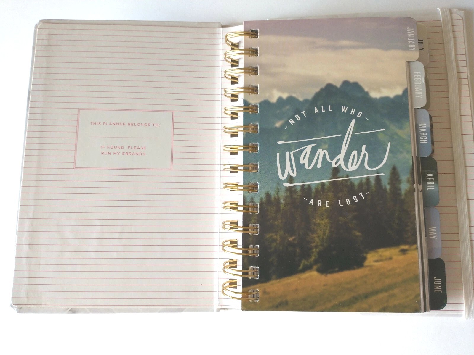 Planner Tell Your Story Heidi Swapp Undated Weekly Spiral 5.75X8 Chevron