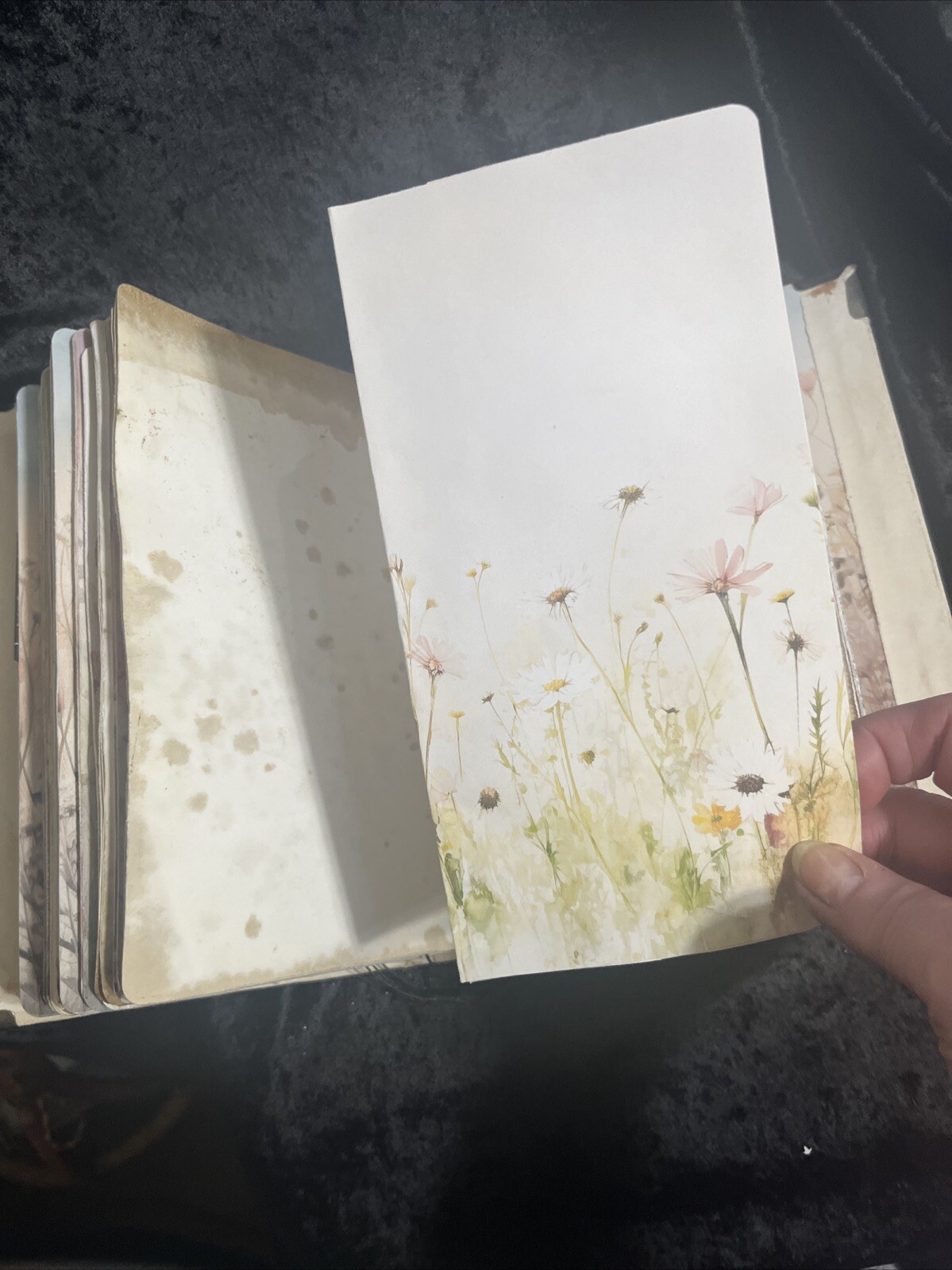 Journal Handmade Wildflowers Corner Protectors Book Label Plate