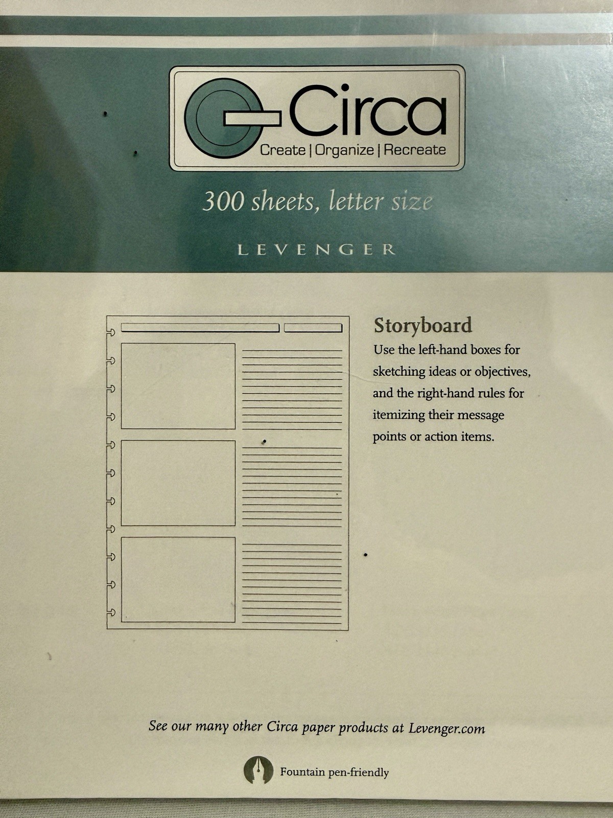 Package Circa Storyboard Refill Papers 300 Sheets – Letter Size NEW