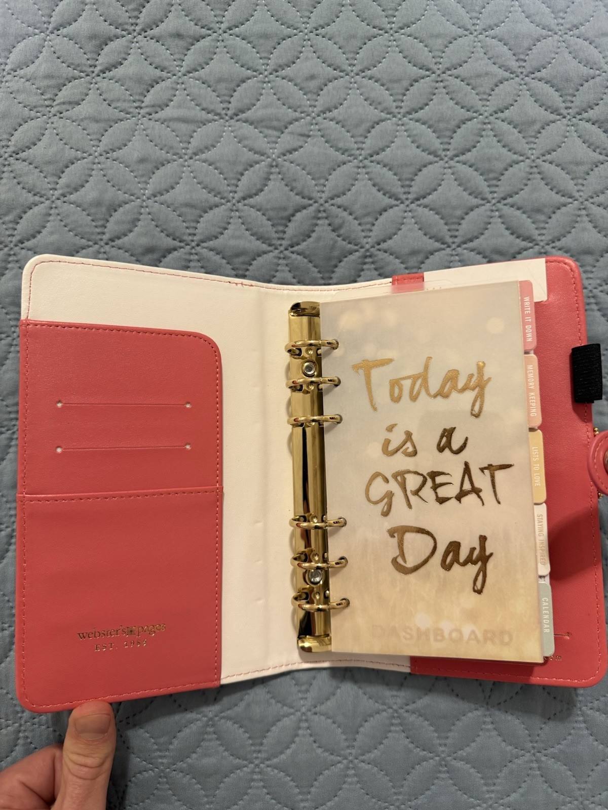 Websters Pages Personal Size Planner Binder Organizer