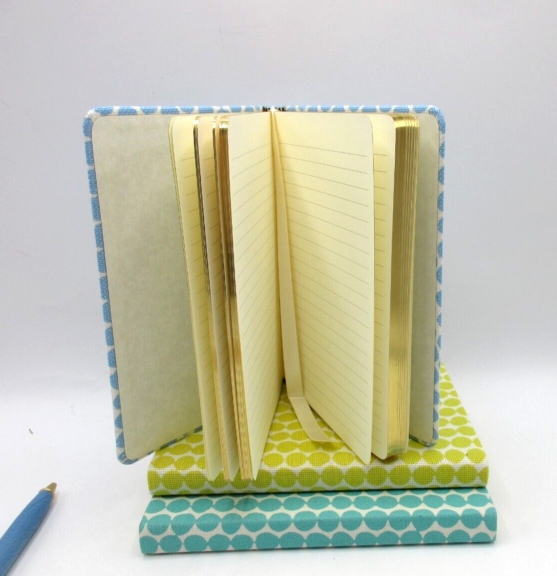 Journal 7″ Flexible Fabric Cover 224 Lined Pages Graphic Image Blue