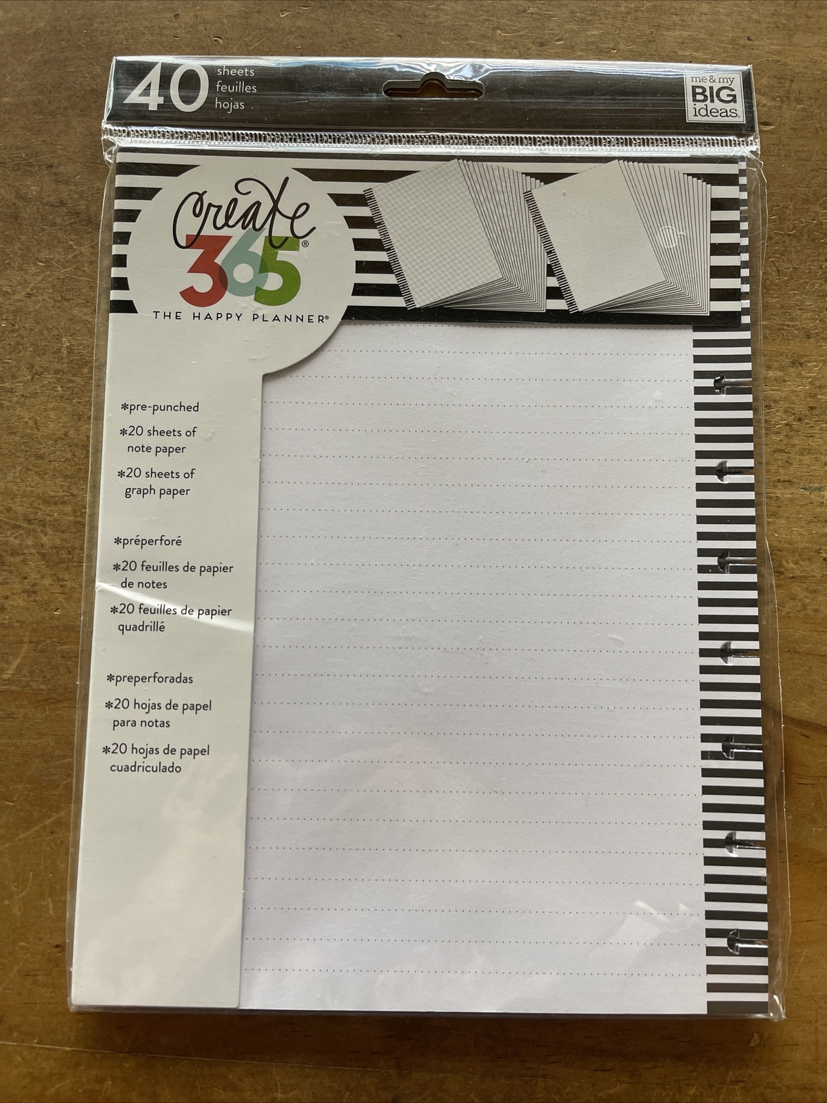 Me & My Big Ideas Create 365 Happy Planner Fill Paper 7″X9.25″ 40/Pkg-Graph