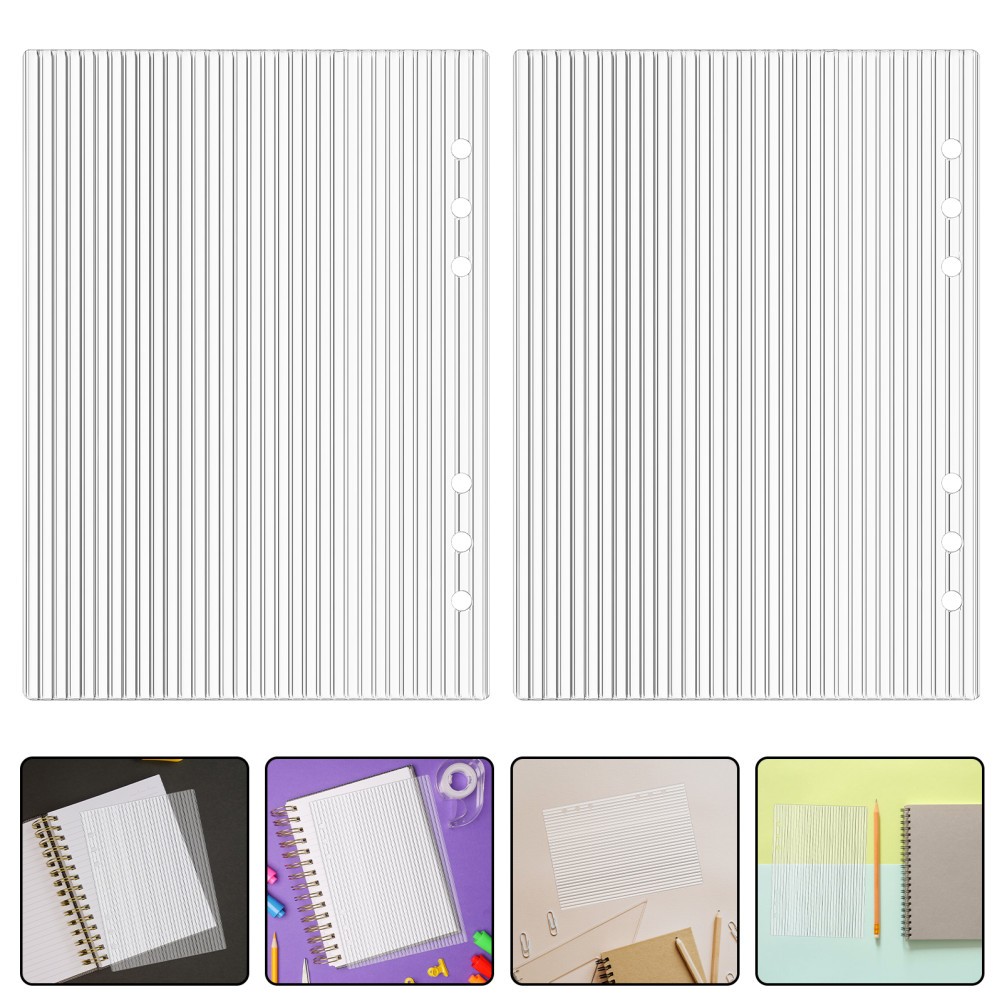 3 PCS Refillable Planner Binder Acrylic Journal Protector A5 Notebook Cover