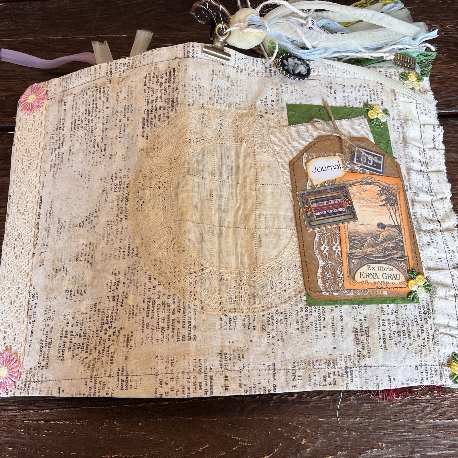 Book Lover Junk Journal Bookish Reader Vintage Softcover 3 Signatures Decorated