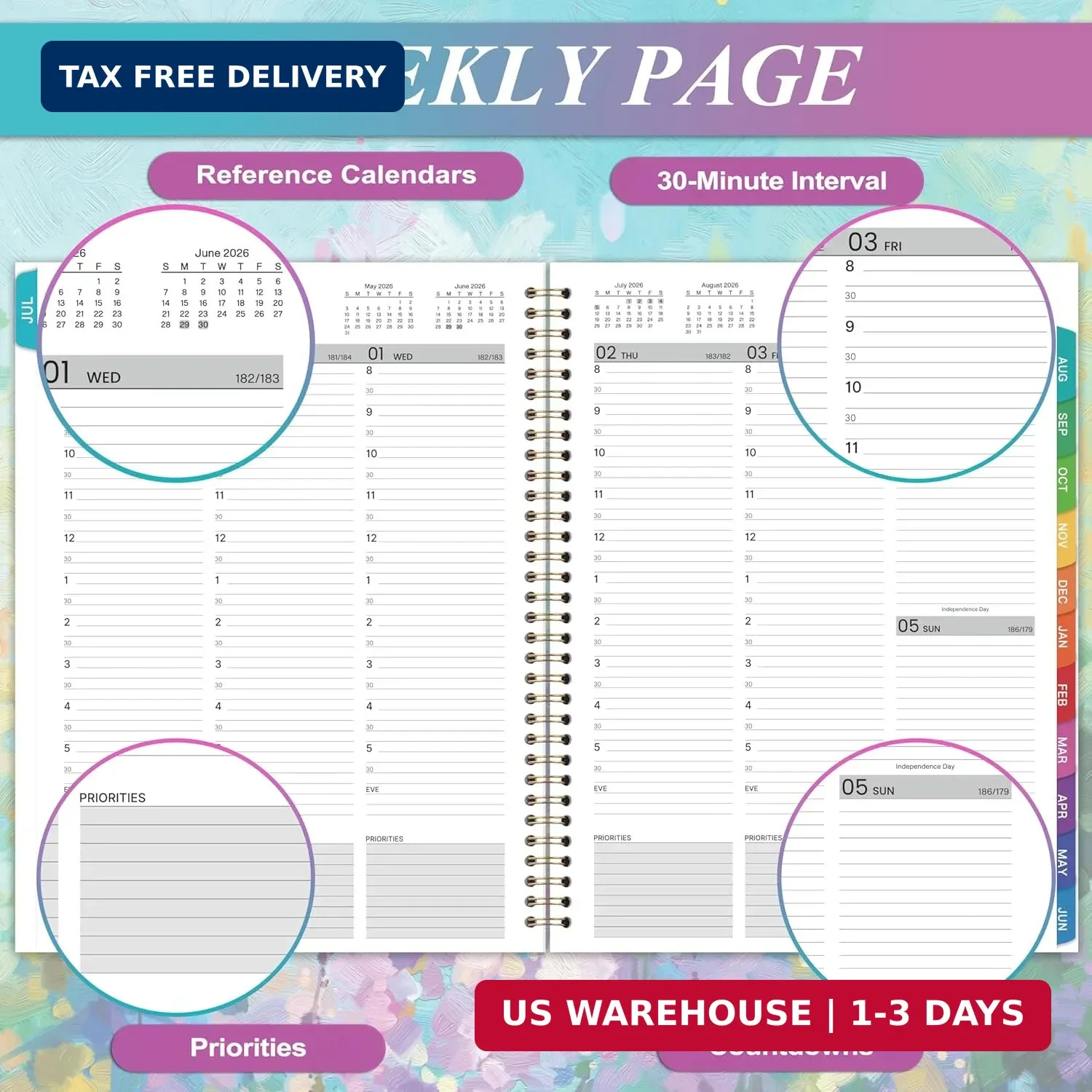 Appointment Book 2026-2027 – Weekly Appointment Book, Jul 2026 – Jun 2027, Hourl