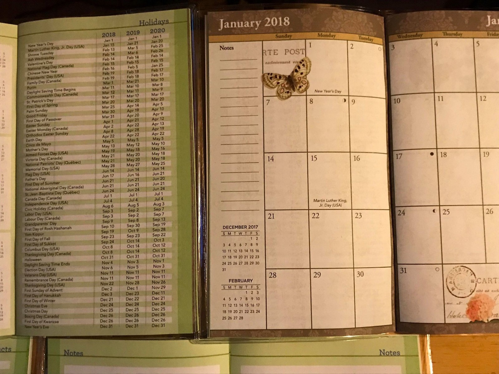 2 year 2018-19 Monthly Planner Calendar Organizer Pocket/Purse Size6 1/2″x3 3/4″