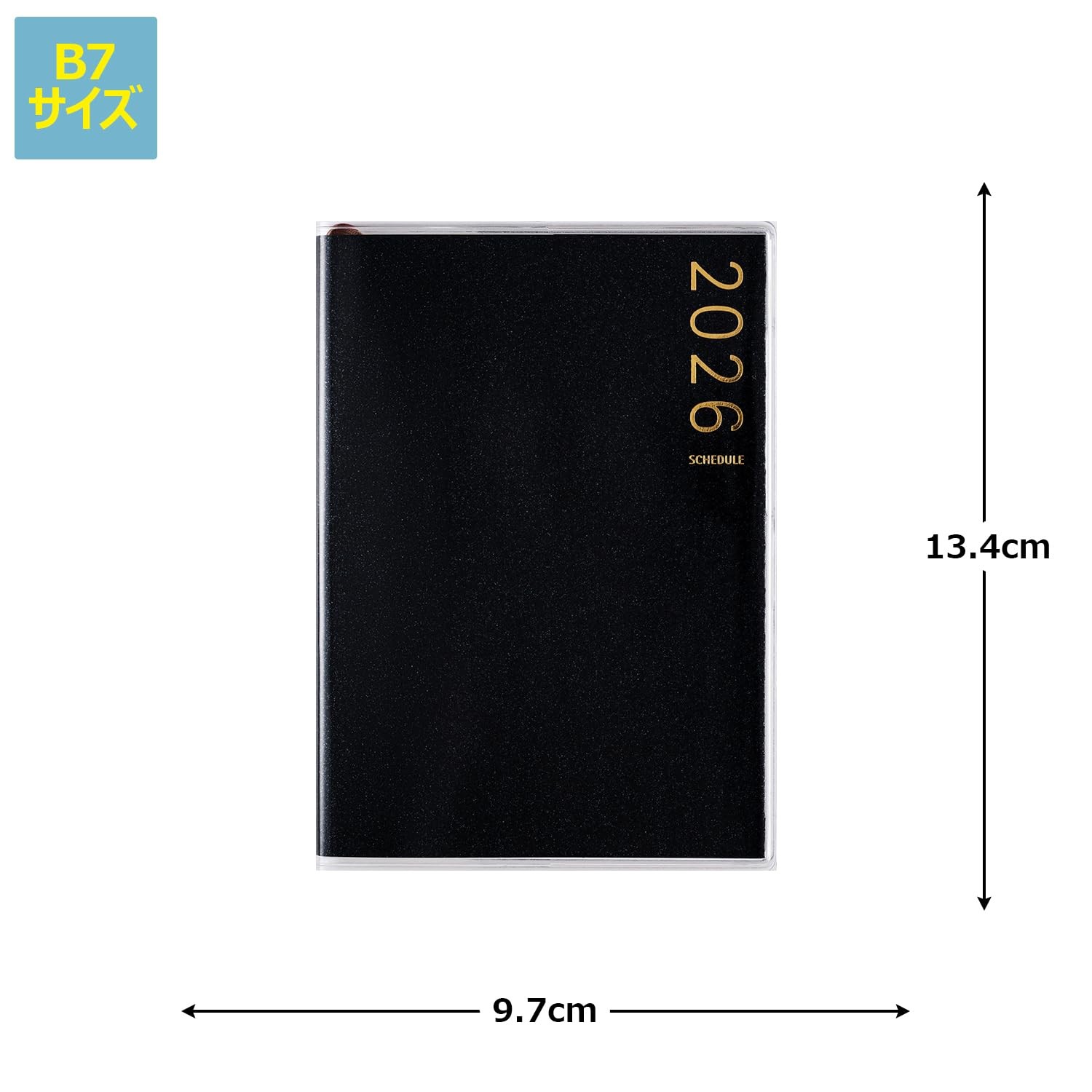 195 T’pure (Tee’s Pure) 1 Planner Takahashi Shoten 2026 Edition Black Weekly B7