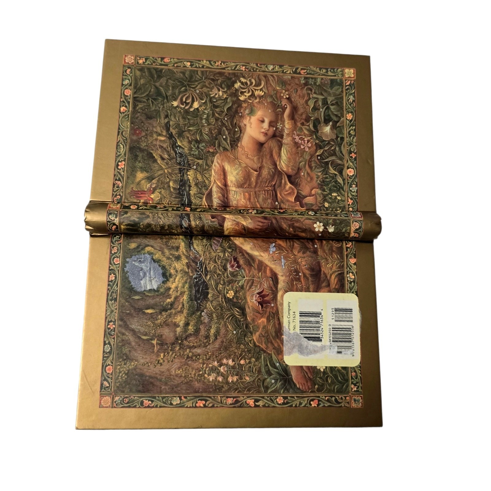 Vintage Kinuko Y. Craft Hardcover Gilt Edges Notebook “Lady in the Meadow”