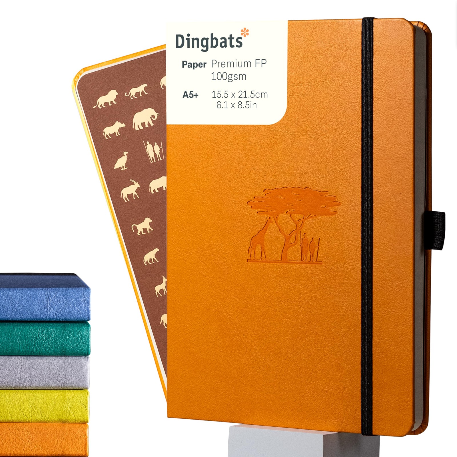 Dingbats* Earth Dotted Writing Journal Notebook A5 – Vegan Leather Hardcover …