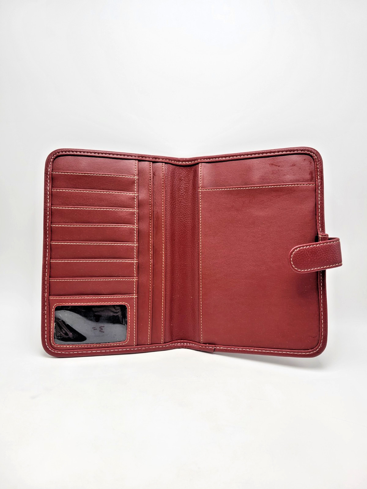 Franklin Covey Open Sided Planner Binder Red No Rings 6.25″ x 9.25″ Notepad