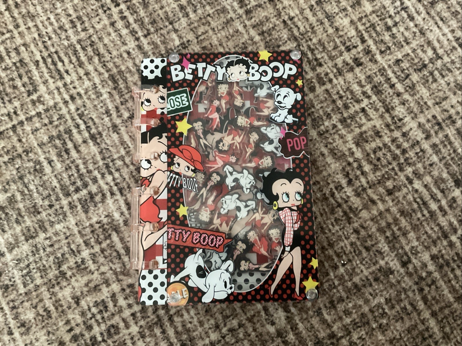 A6 Pocket size Betty Boop Shaker Notebook With Plain Pages