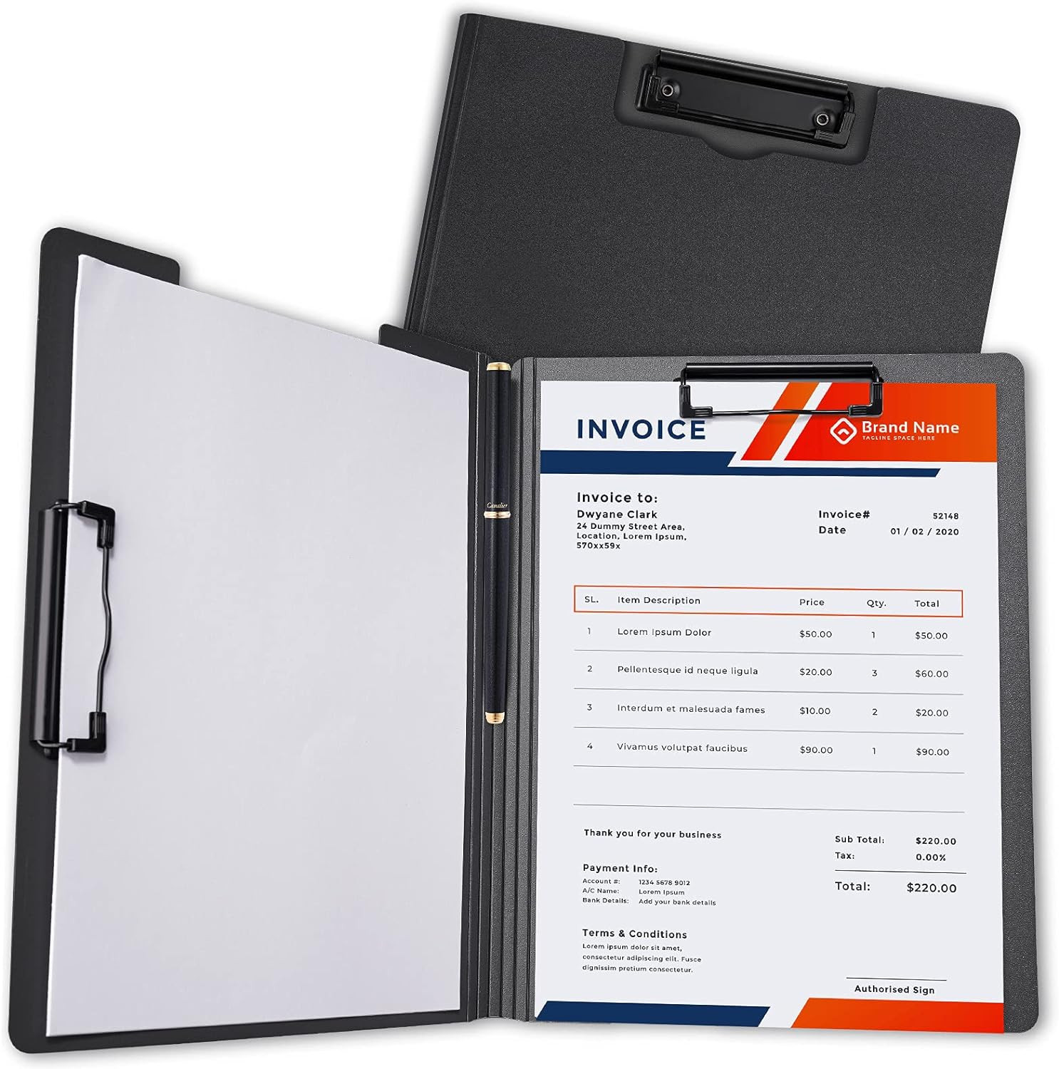 A4 Size Nursing Foldable Cover Clipboard with Pen Holder PP Foam Stationery Docu