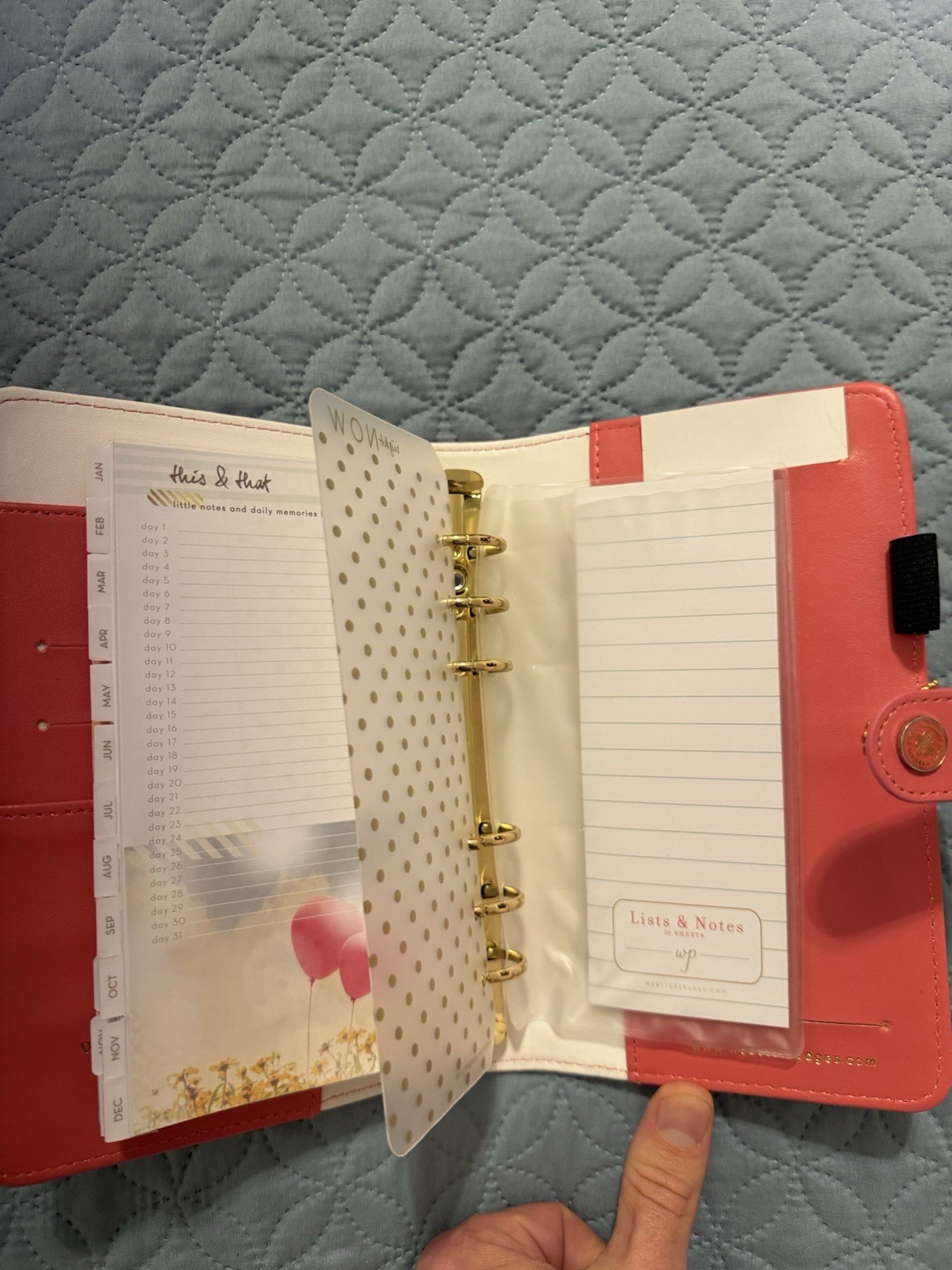 Websters Pages Personal Size Planner Binder Organizer