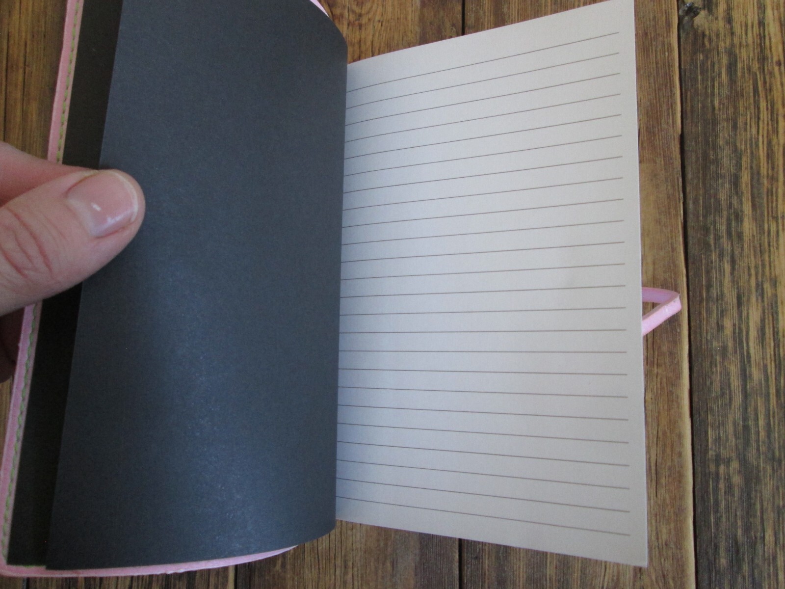 NEW Aria Pink Faux Leather Pocket Small Blank Journal MEAD 100 Sheets 200 Pages