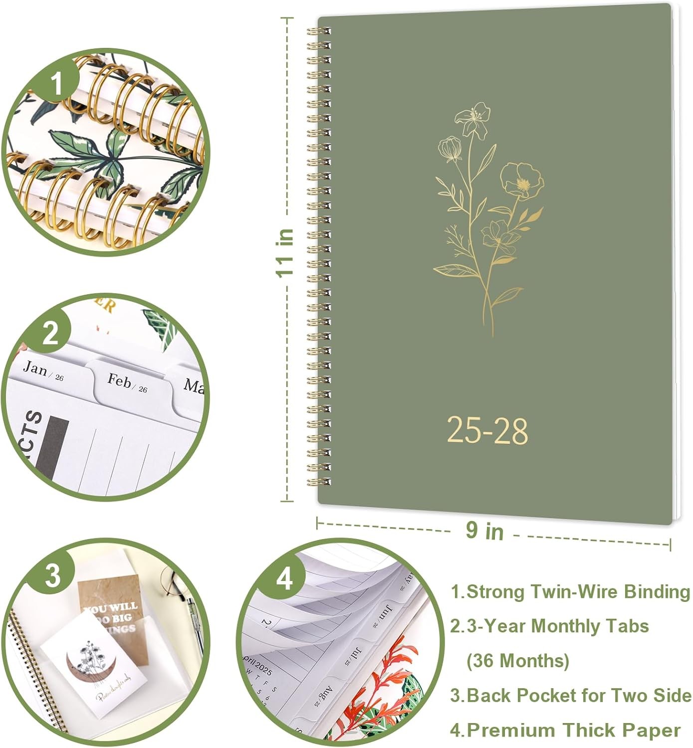 2026 Planner – Planner 2026, Weekly and Monthly Planner, Jan 2026 – Dec 2026, 6.