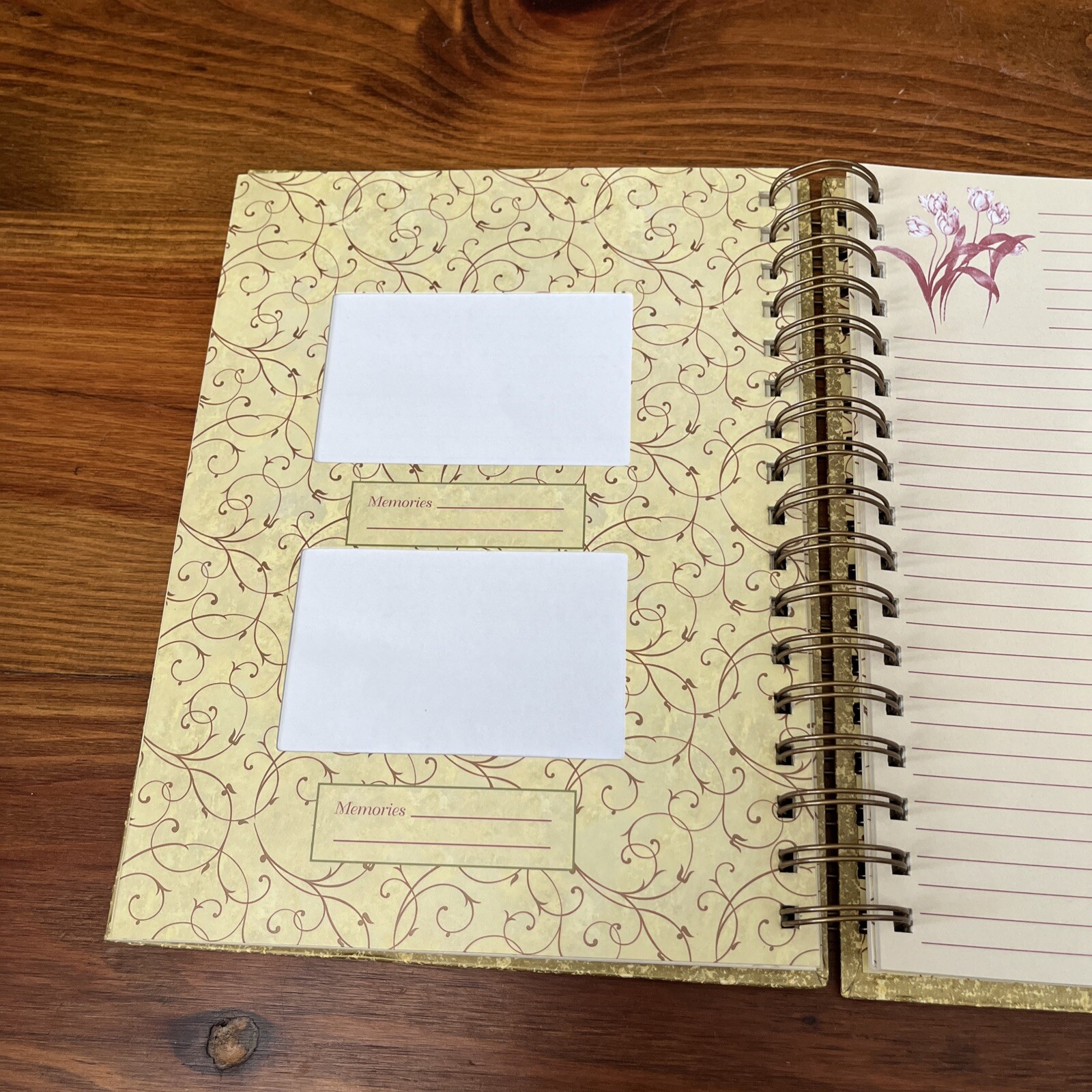 Spiral Journal/Notebook Lined Journal with Back Pocket and Hardcover 8.5″ X 6.4