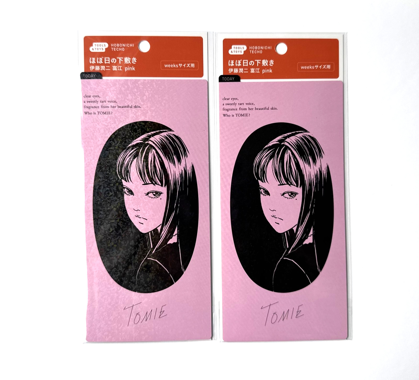 Set of 2 Hobonichi Techo 2026 Tomie by Junji Ito weeks Size Pencil Board Pink