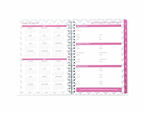 Blue Sky 2018 Weekly & Monthly Planner with Extra Notes Pages, Twin-Wire Binding