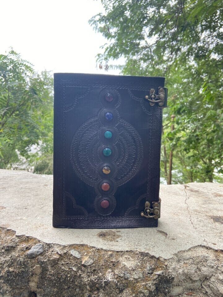 Leather Ring Binder Grimoire Binder Leather Binder Cover Notebook Office Folder