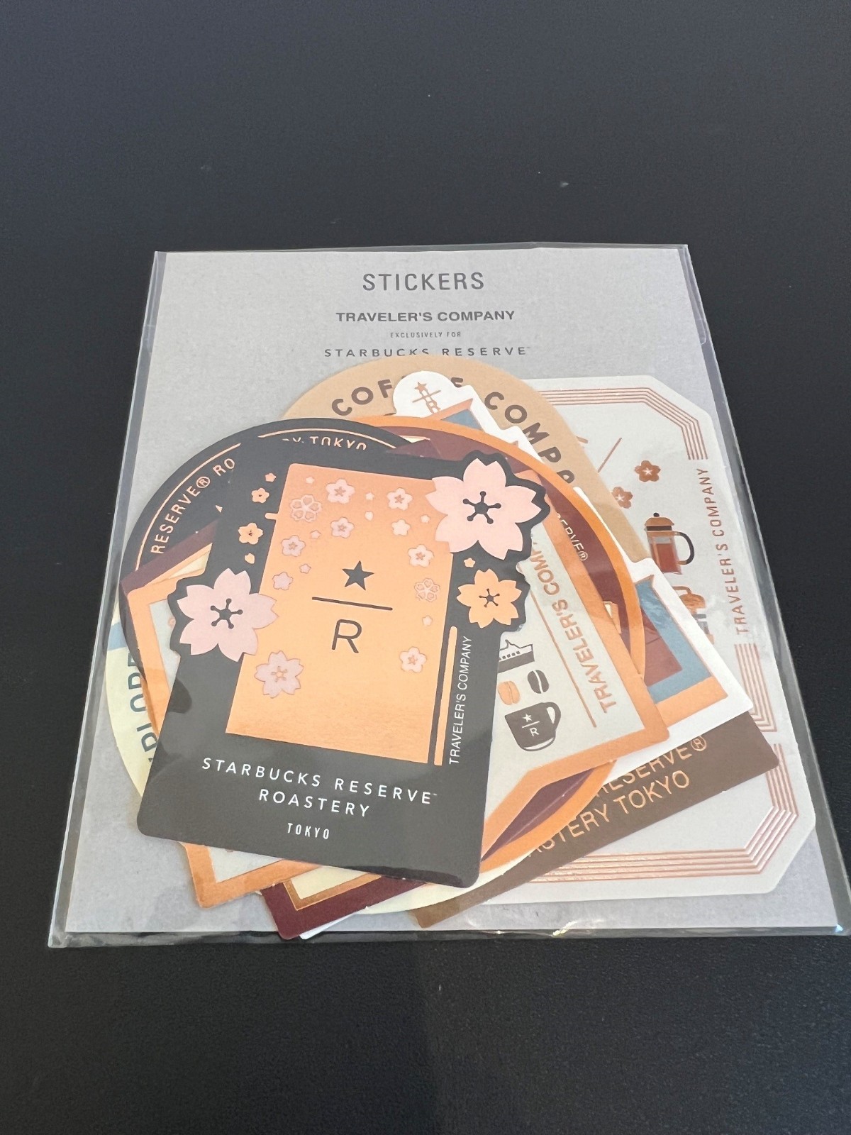 Traveler’s Company Starbucks Reserve Roastery Tokyo Stickers Set – NEW