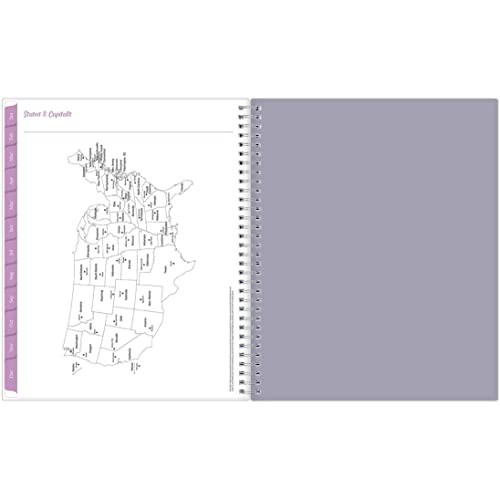 Weekly Monthly Planner 8.5×11 Wirebound Flexible Cover Laila 2022 Yearly Day