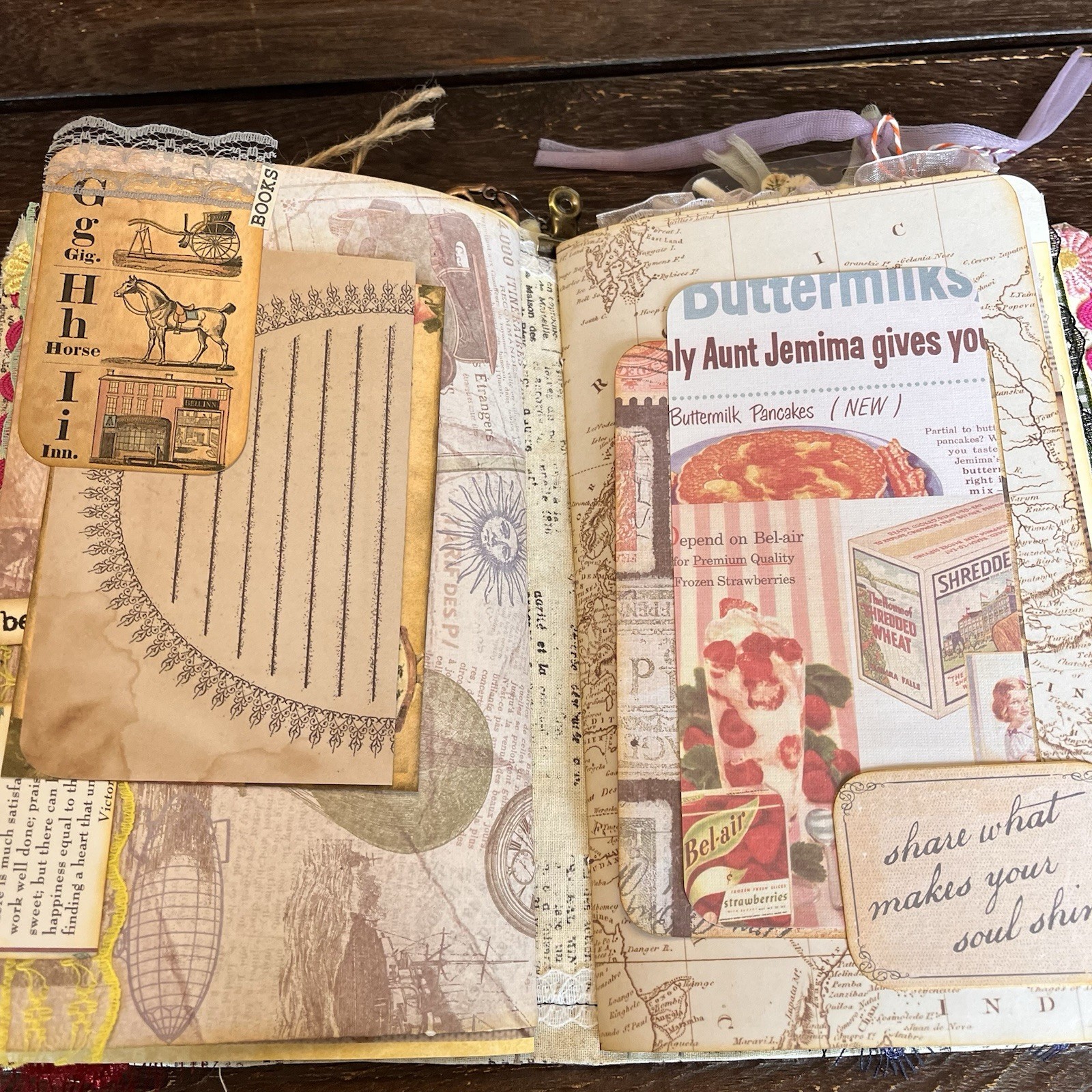Book Lover Junk Journal Bookish Reader Vintage Softcover 3 Signatures Decorated