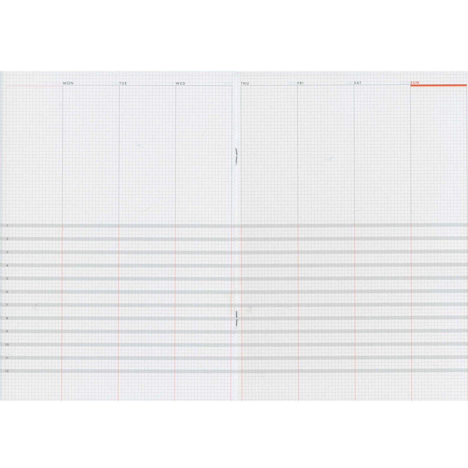 B5 Function Notebook PARARELLEL PLANNER LDNT-B Luddite
