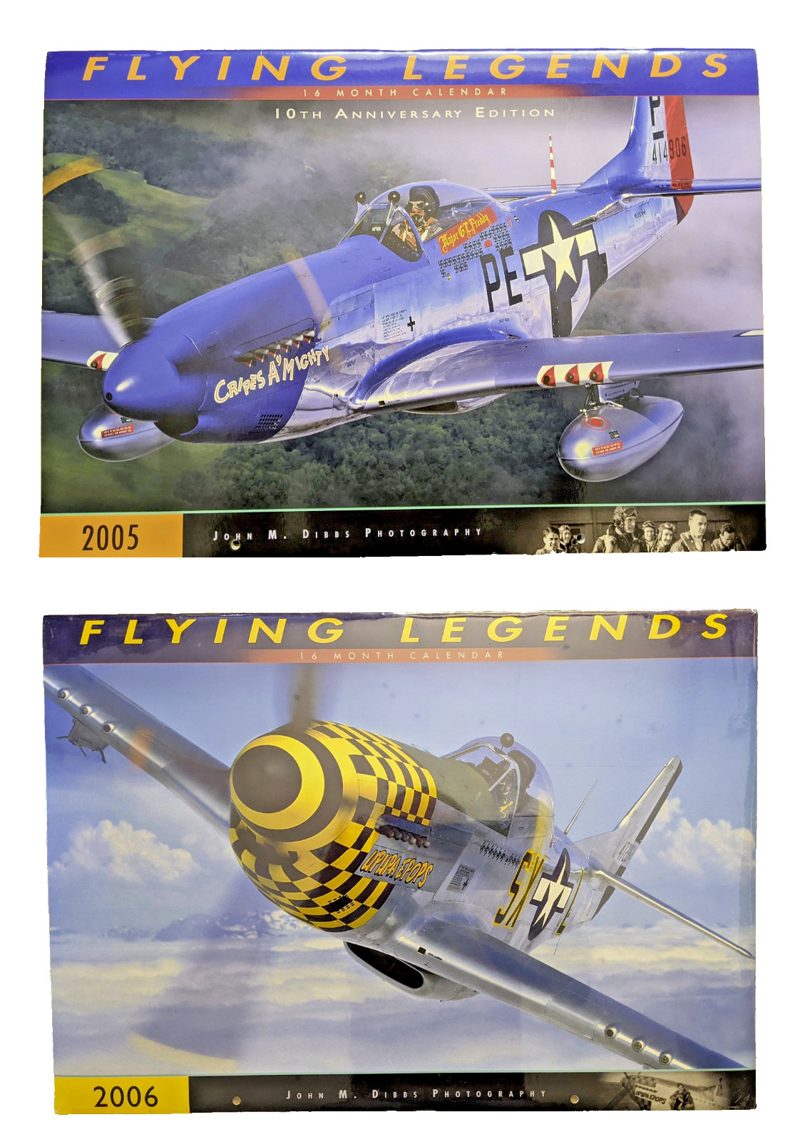 2005 2006 GOLDEN AGE OF FLIGHT FLYING LEGENDS Wall Calendar MILITARY AIRPLANES