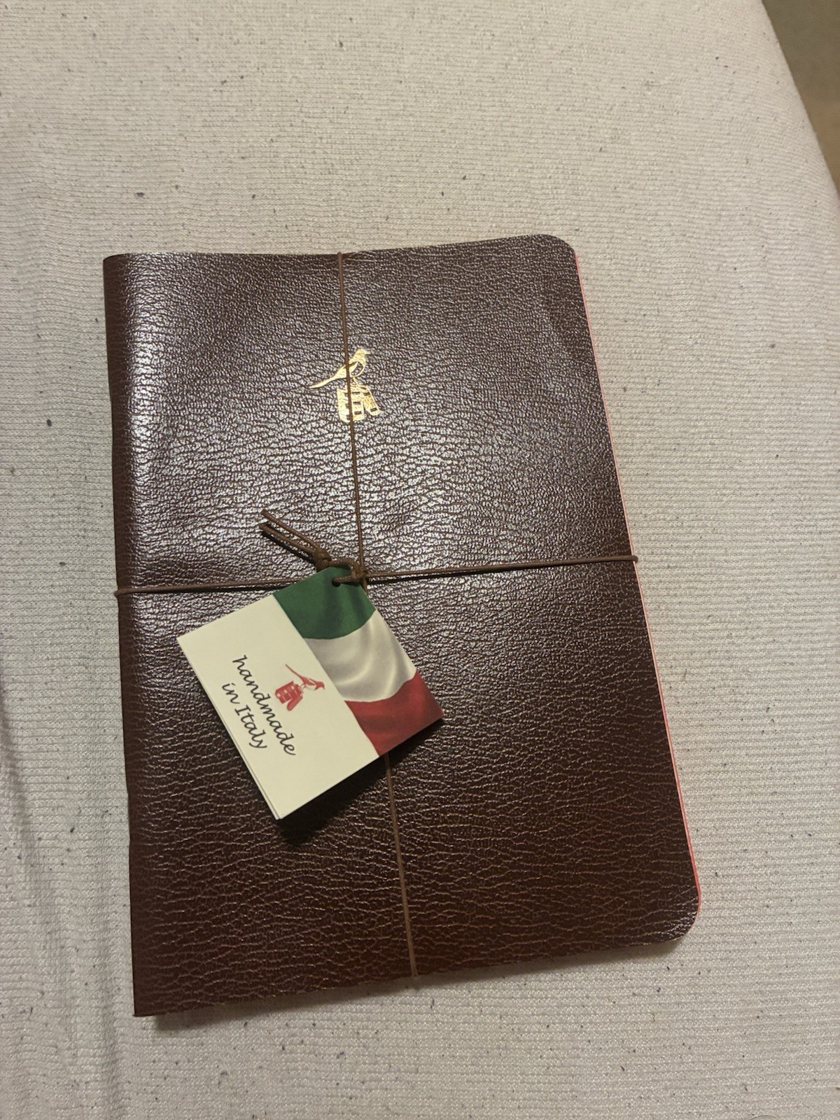 Bieffe Made In Italy Lined Notebooks Set Of 3 Brown
