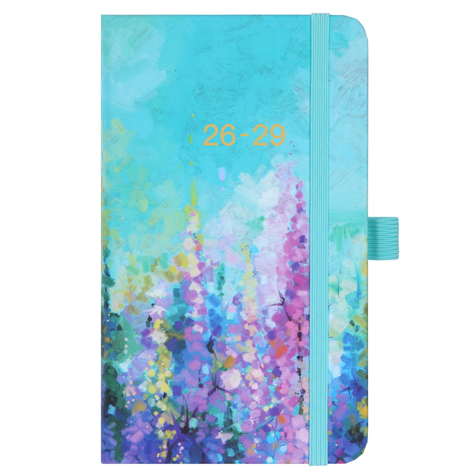 2026-2029 Pocket Planner/Calendar – 3 Year Monthly 6.3″ x 3.8″, pale blue