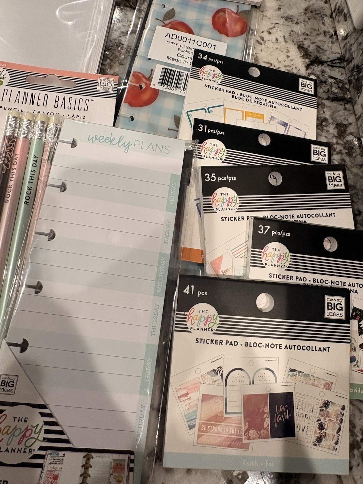 Happy Planner Classic/Mini Planner Girl Pocket Pages, Notes, Accessories NEW #1