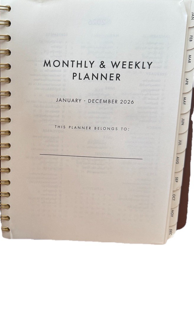 Lady Jayne Monthly & Weekly Planner 12 Months Jan-Dec 2026 Monthly, Weekly Blue