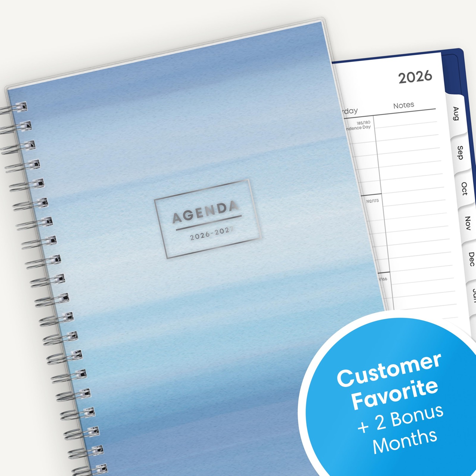 Blue Sky 2026-2027 Weekly and Monthly Academic 5″ x 8″, Chanson- 2026/2027
