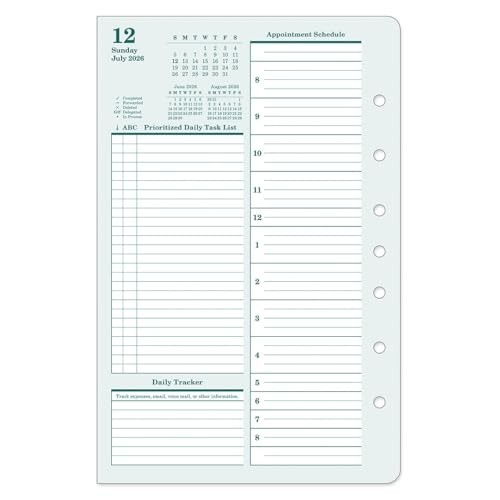 Original Ring-Bound Planner Refill – Two Page Per Day, Classic Size, Jul 2026 –