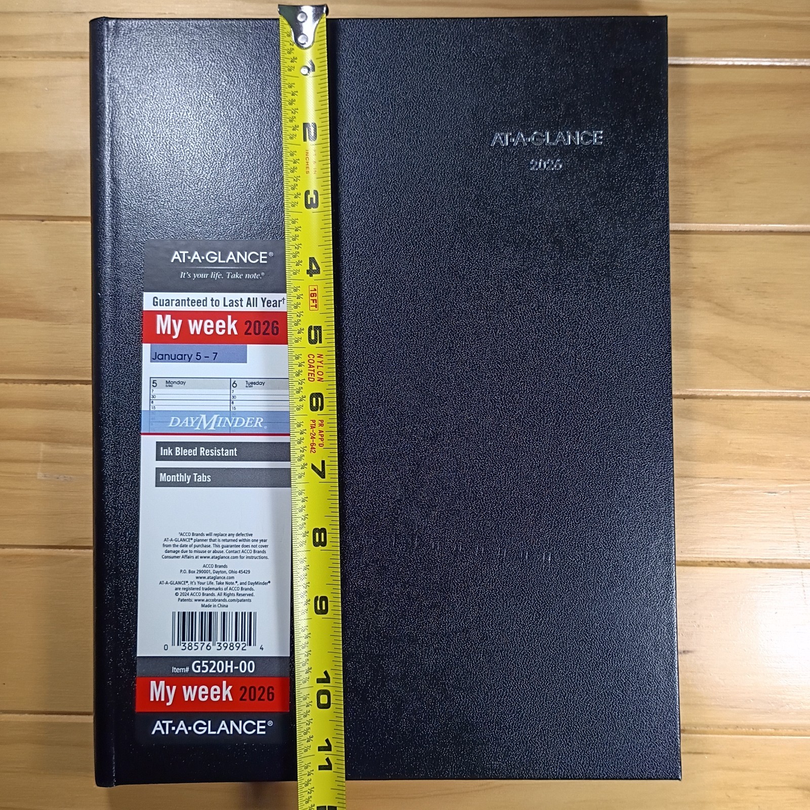 2026 AT-A-GLANCE My Week DayMinder Item #G520H-00 New.