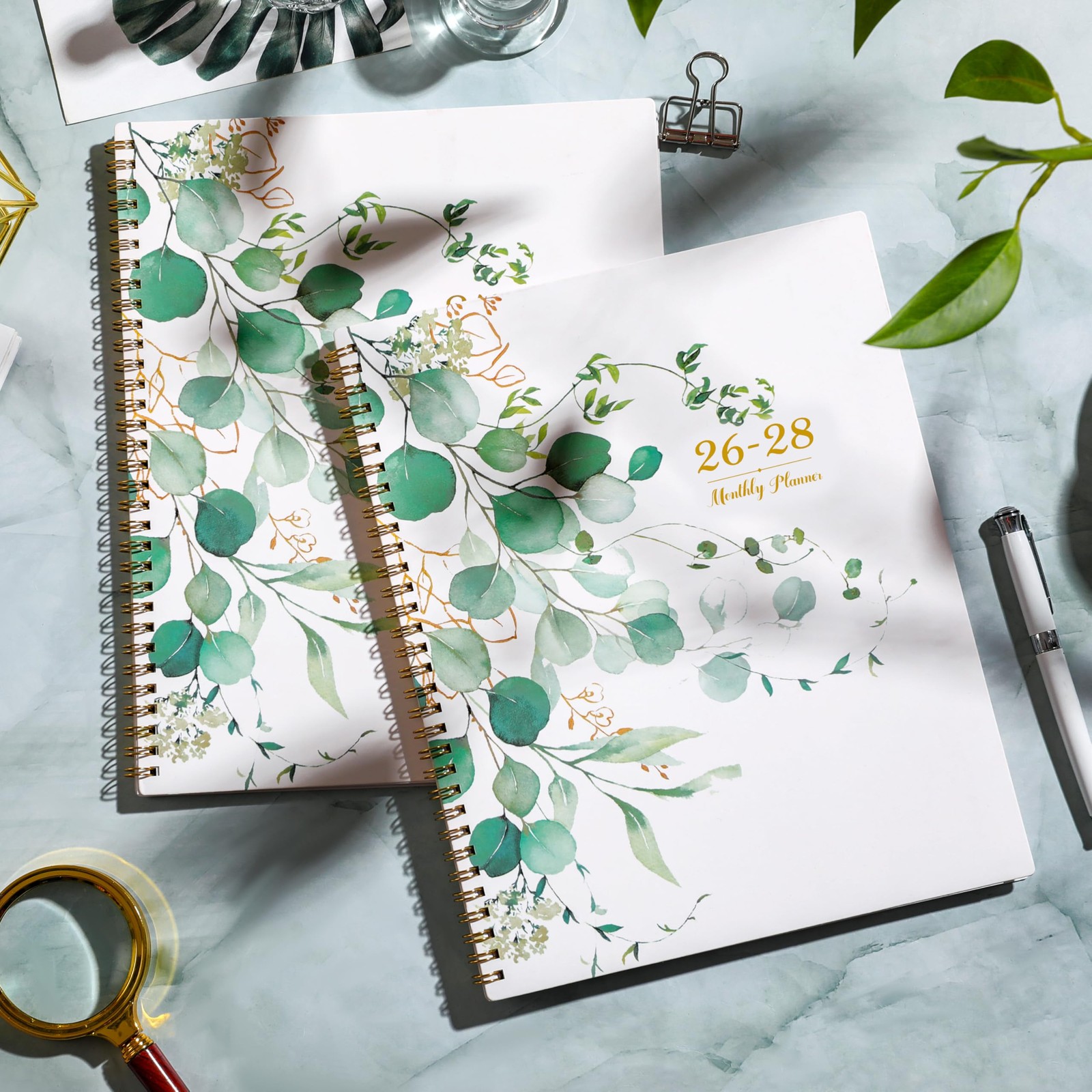 2026-2028 Monthly Planner – from Jul. Letter, Green