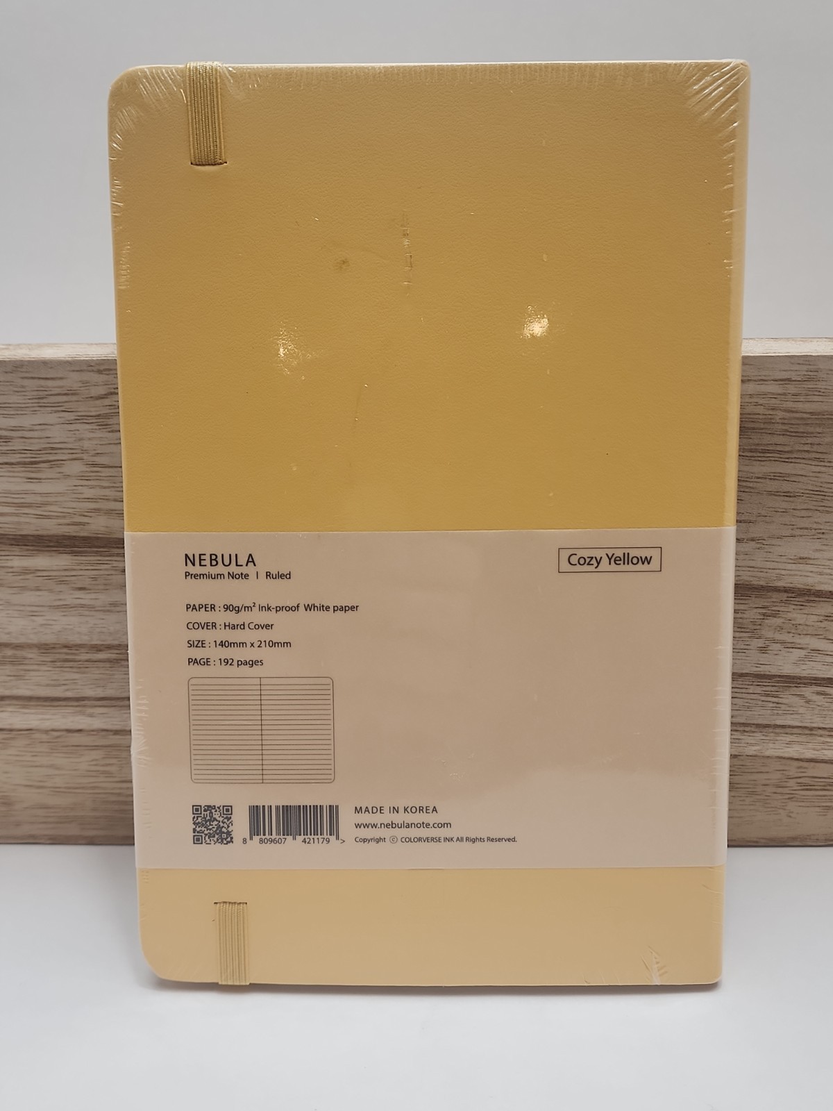 Nebula by Colorverse A5 Notebook in Cozy Yellow
