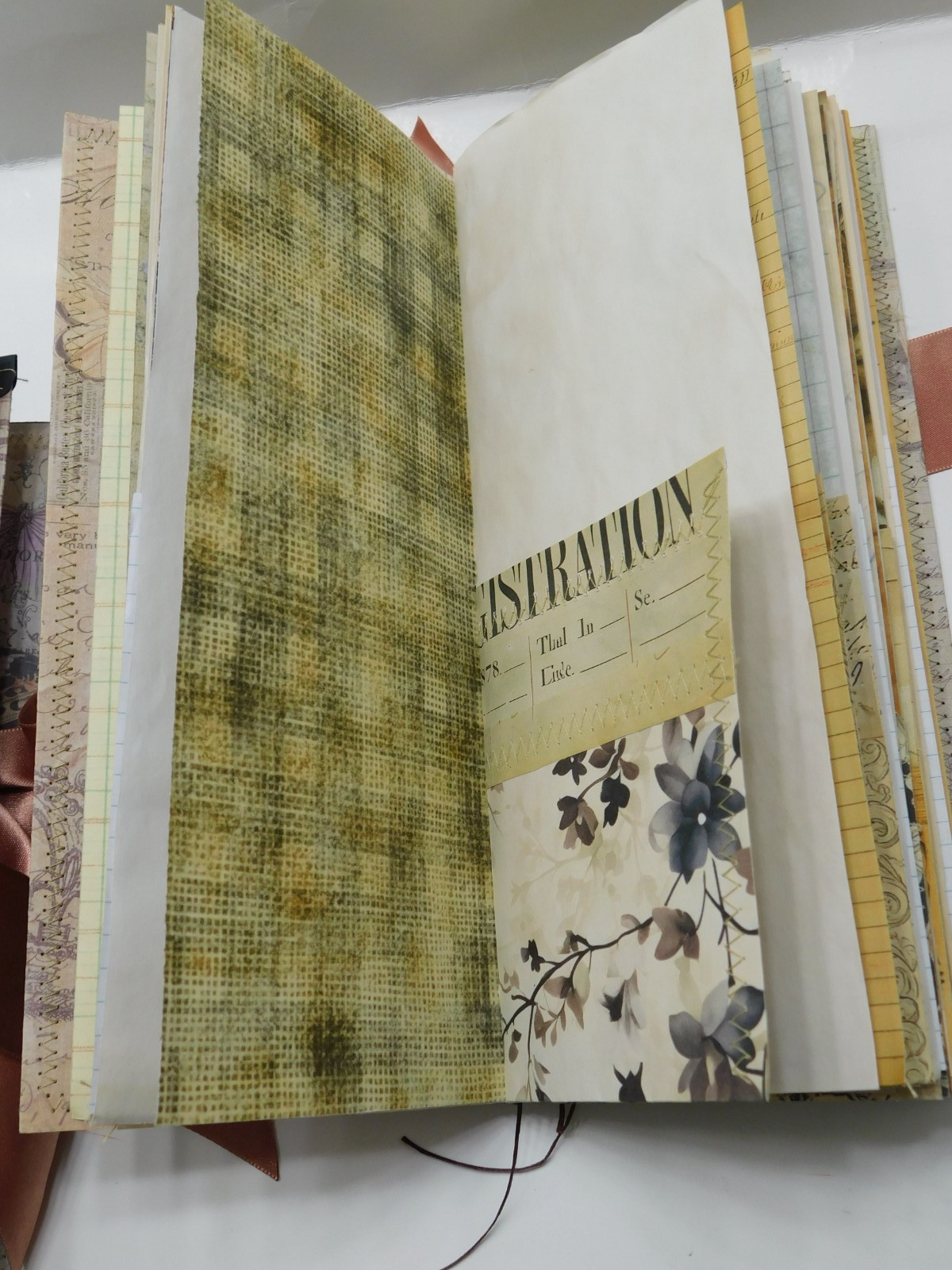 Tall Junk Journal Blank Diary Travelers Notebook 116 Page Vintage Style K