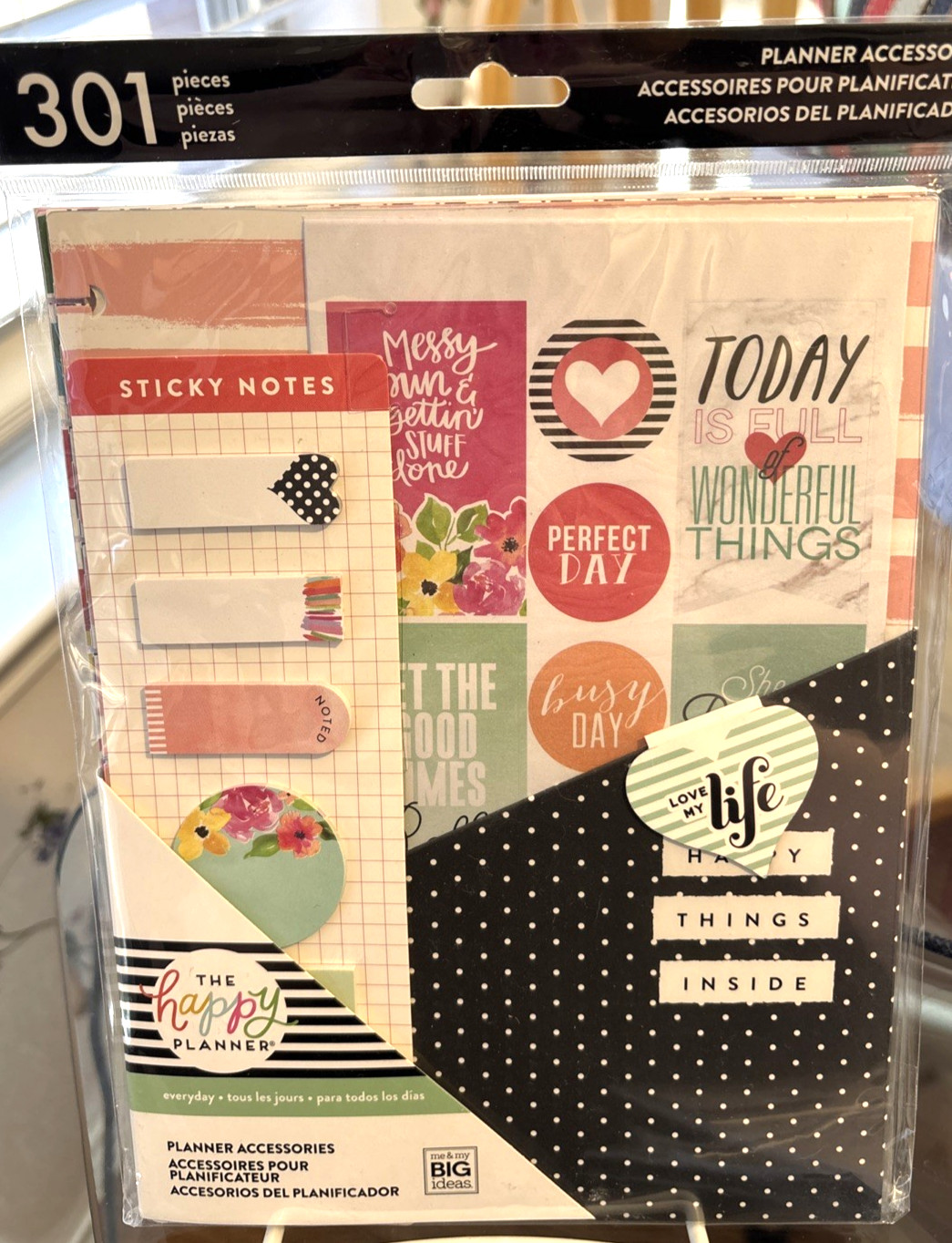 Happy Planner Everyday Accessories Stickers Sticky Notes Folders Note 301 pieces