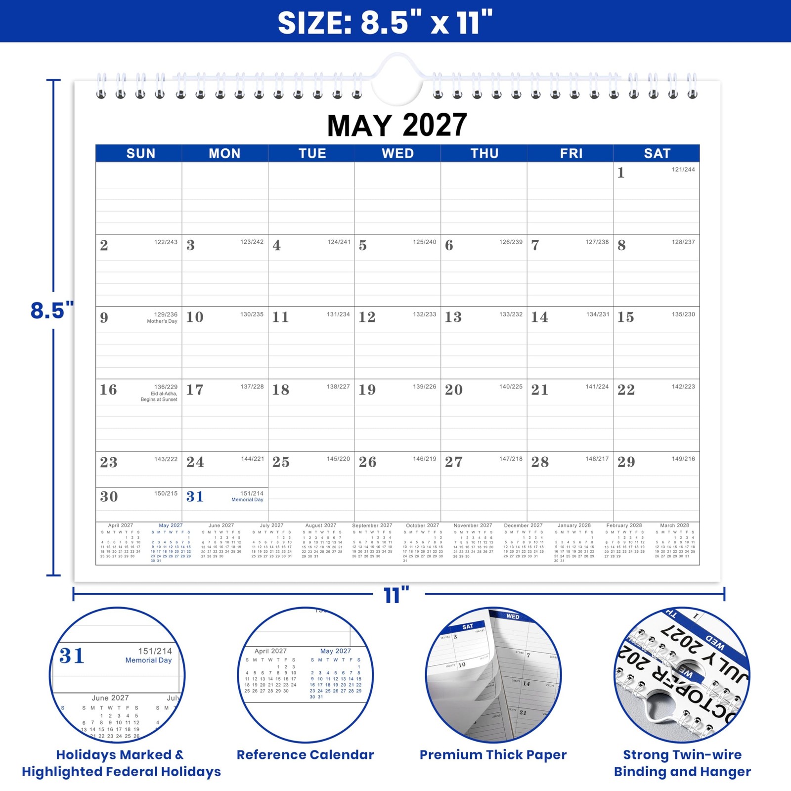 2026-2027 Wall Calendar – Wall Calendar 2026-2027 Monthly from JULY 2026 – De…
