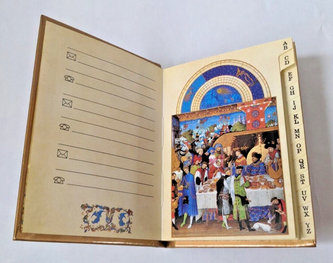 Coppenrath Verlag Très Riches Heures Illuminated Manuscript Address Book 1994