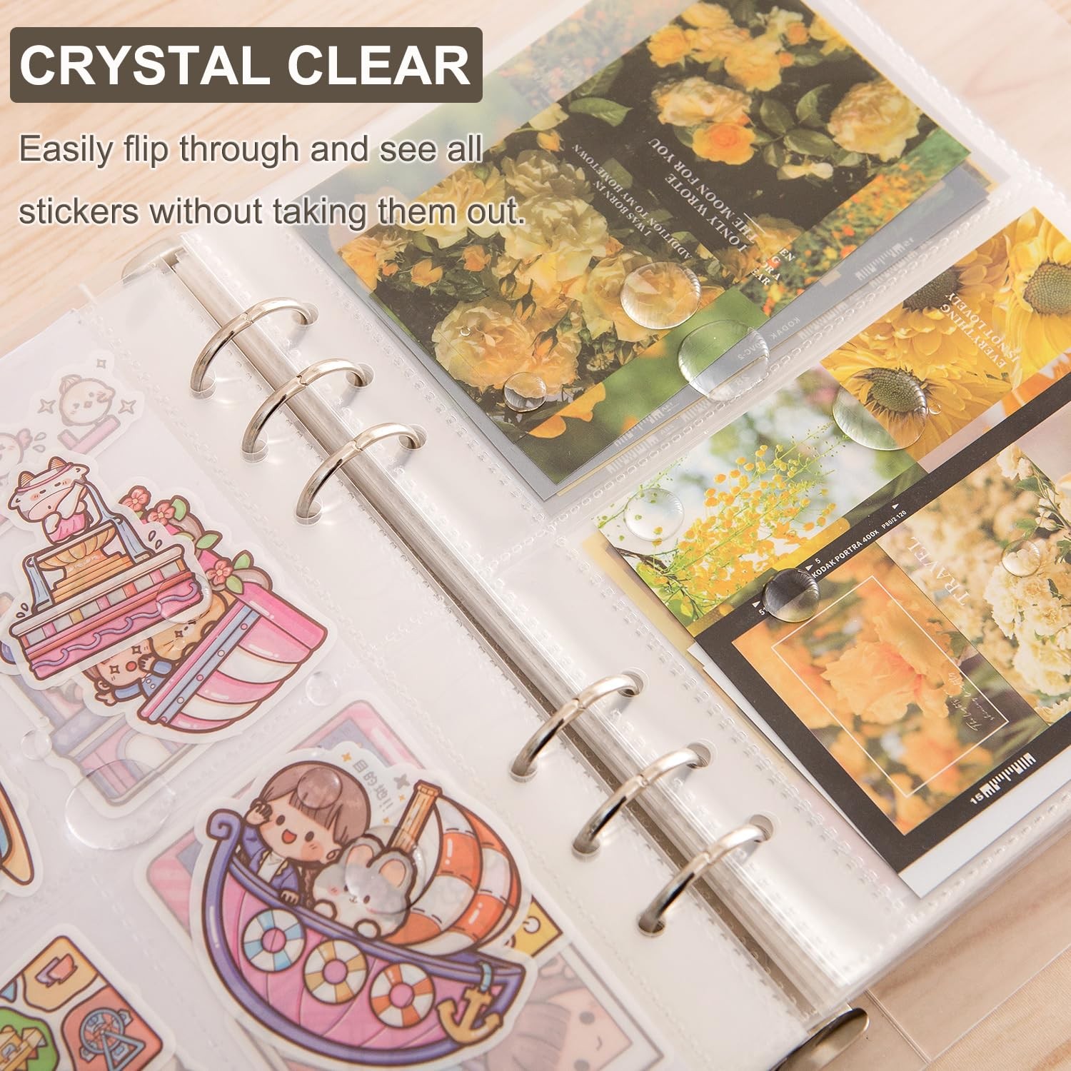 2pcs A5 Sticker Collecting Album,Sticker Organization Storage 2PCS-A5, white