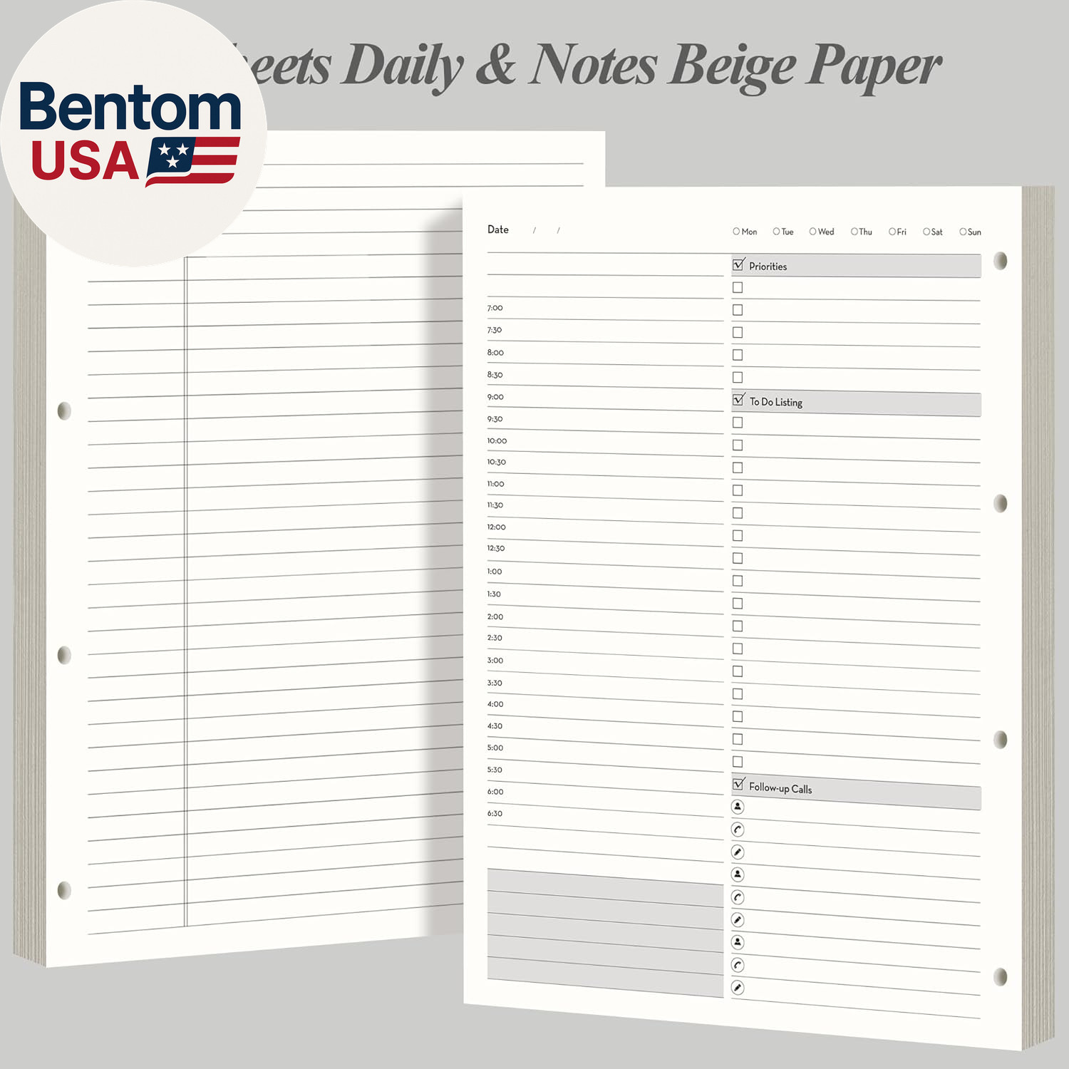 Undated Daily Planner – A4 Large to Do List Notebook Appointment Book for Produc