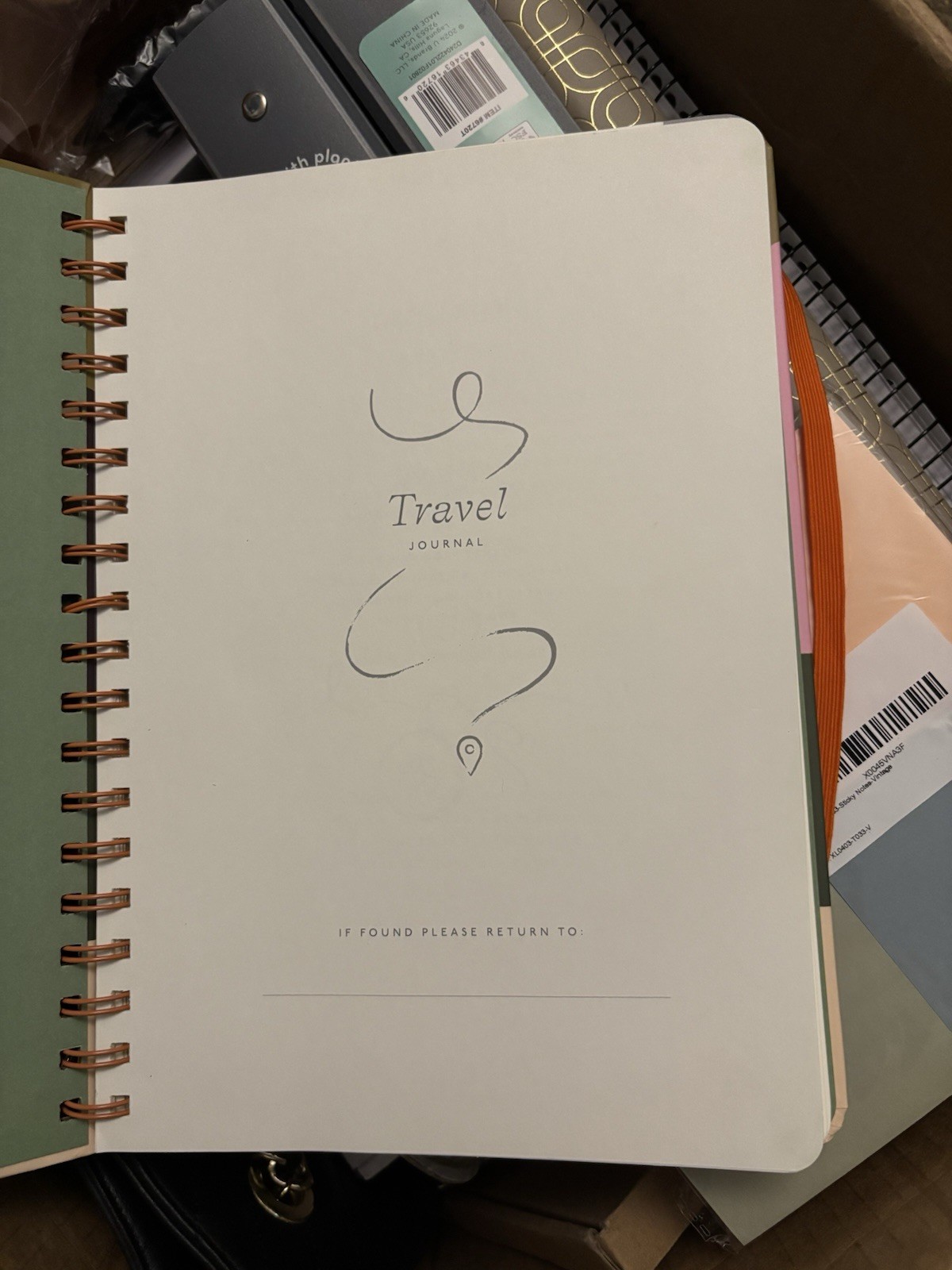 Papier Travel Journal Spiral Bound Hardcover “My Adventures” Journey