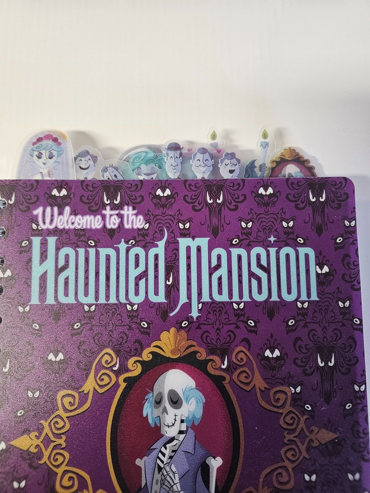 Disney The Haunted Mansion Foolish Mortals 6 Tab Spiral Journal 144 Lined Pages