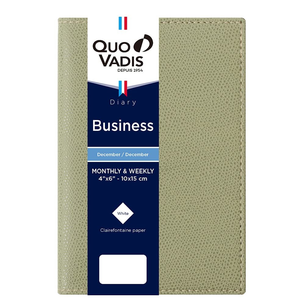 QUO VADIS Planner Diary, Sage Green, qv00402sg