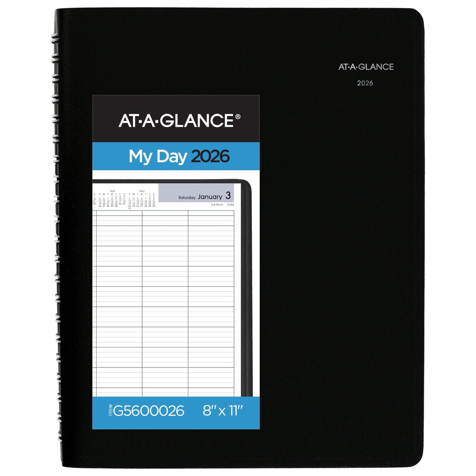 2026 Appointment Book Planner, Daily, Four Person Group Planner, 8 x 11, Large,