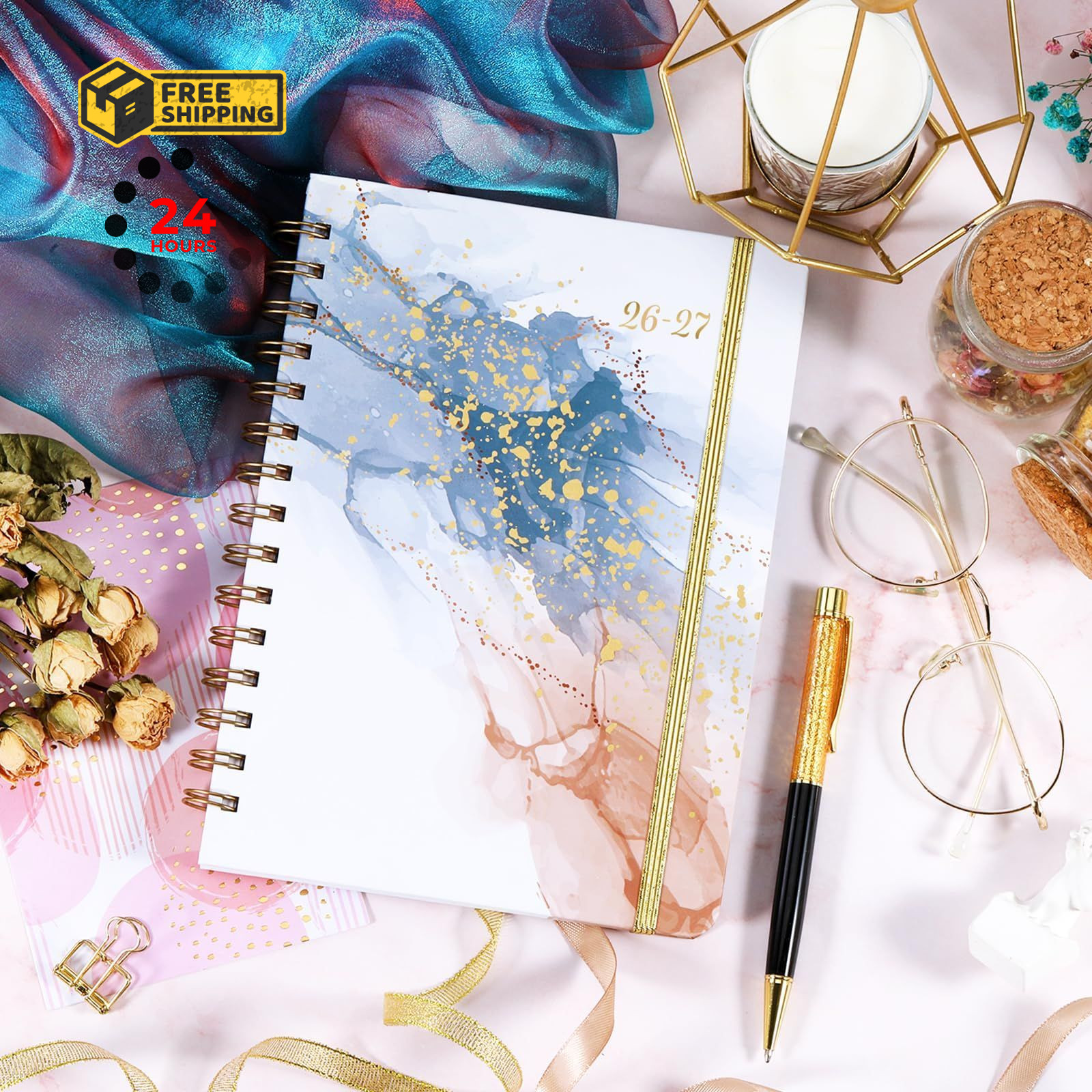 2026-2027 Planner – Weekly and Monthly from Medium, Pink