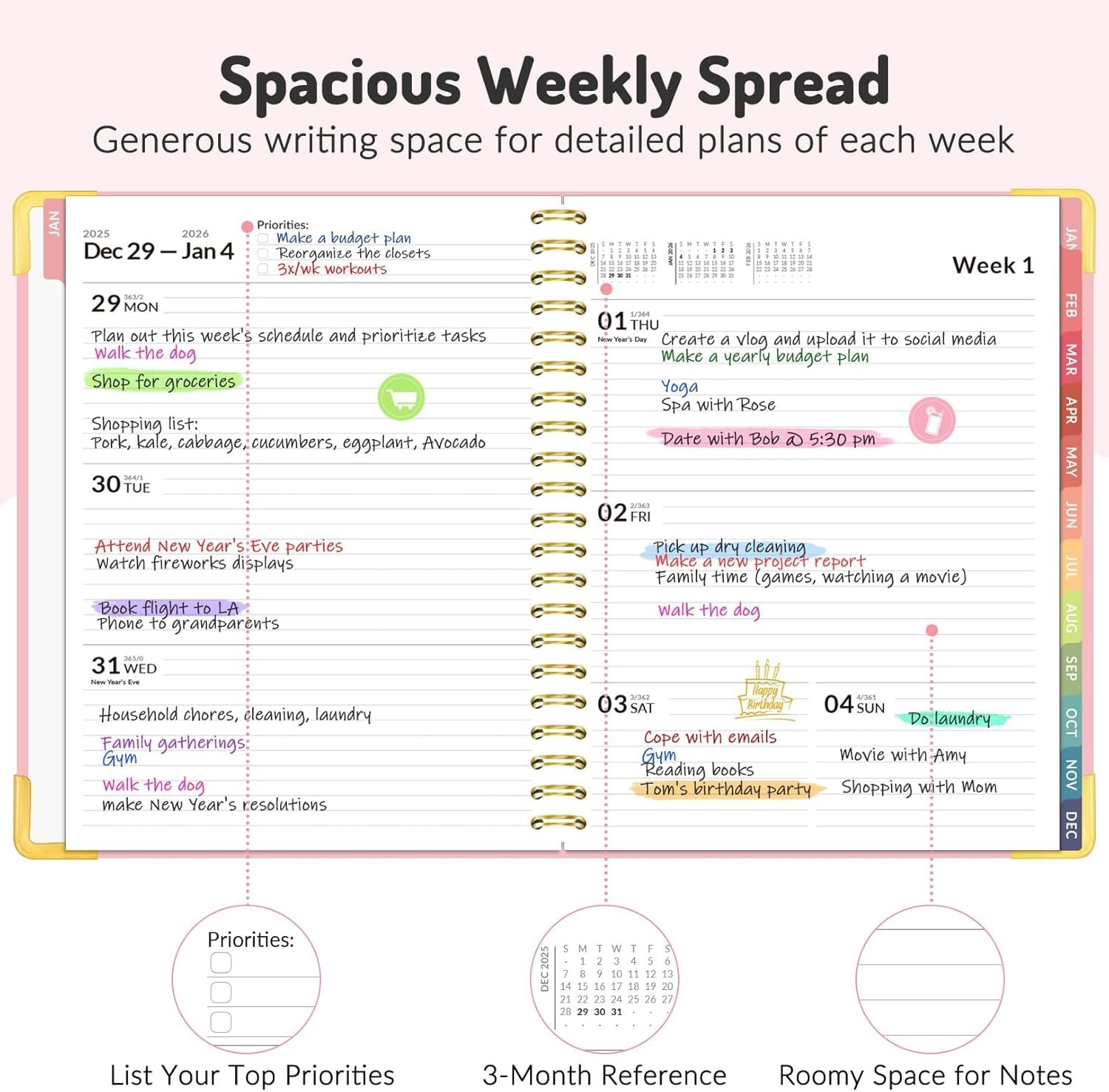 Stylish 18- Calendar Planner for Students & Teachers – Jan 2026 to Jun 2027